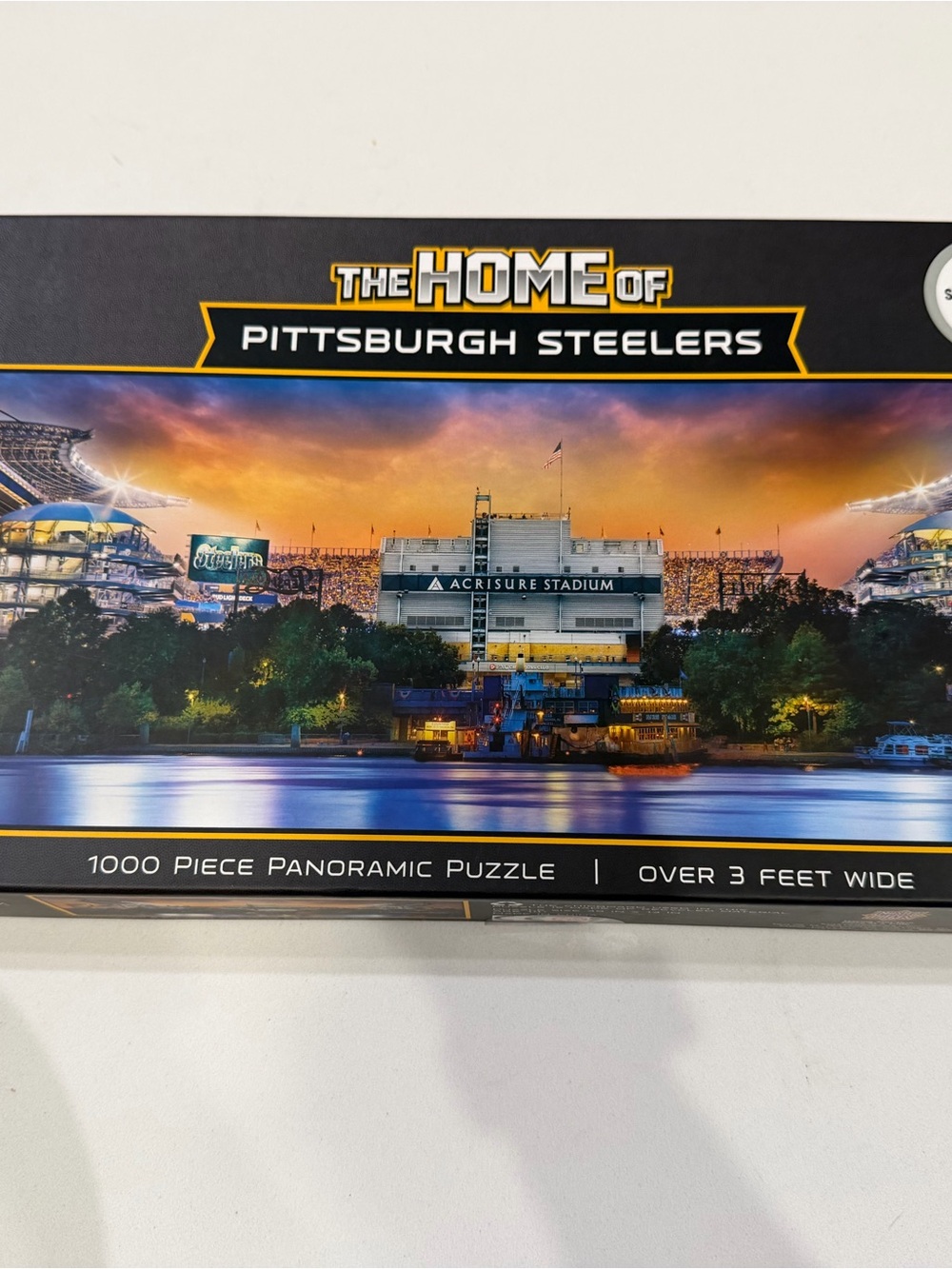 Pittsburgh Steelers Panoramic Stadium Puzzle - Black/Gold/Blue